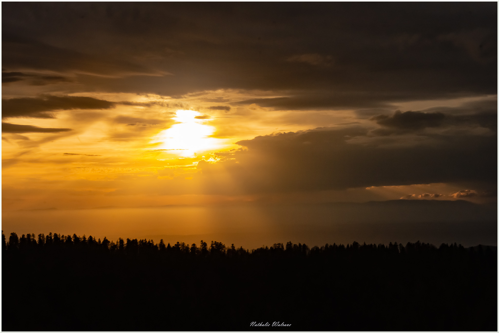 paysage de coucher de soleil